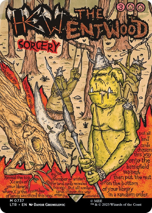 Image for Hew the Entwood (Borderless Poster) (737) (Universes Beyond: The Lord of the Rings: Tales of Middle-earth) - Magic: The Gathering