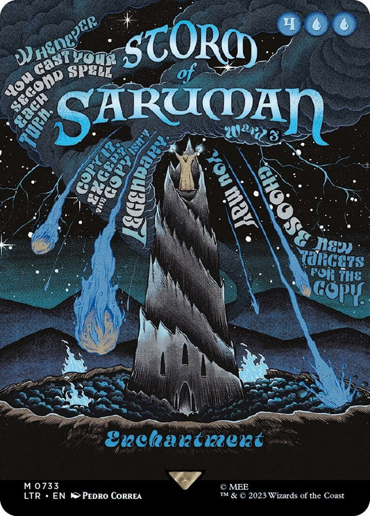 Image for Storm of Saruman (Borderless Poster) (733) (Universes Beyond: The Lord of the Rings: Tales of Middle-earth) - Magic: The Gathering