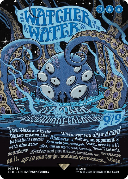 Image for The Watcher in the Water (Borderless Poster) (734) (Universes Beyond: The Lord of the Rings: Tales of Middle-earth) - Magic: The Gathering