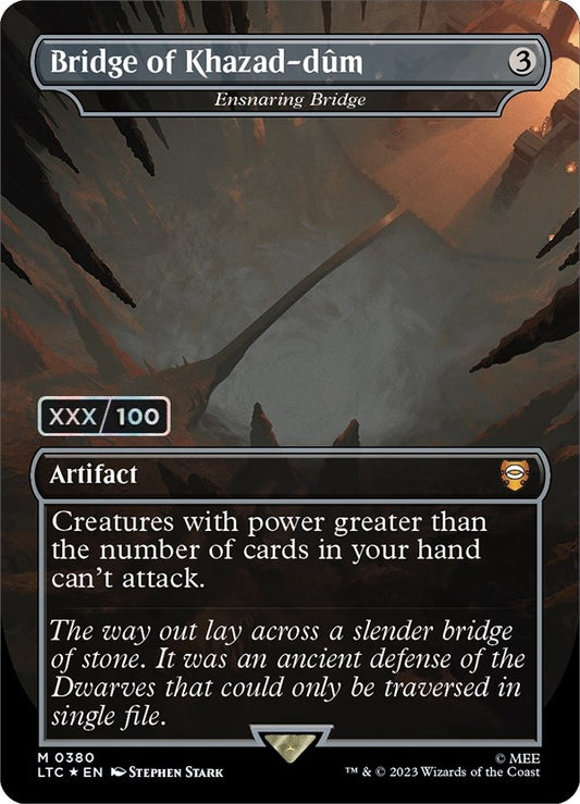 Image for Bridge of Khazad-dum - Ensnaring Bridge (Serial Numbered) (380) (Commander: The Lord of the Rings: Tales of Middle-earth) - Magic: The Gathering