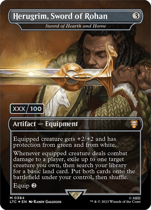 Image for Herugrim, Sword of Rohan - Sword of Hearth and Home (Serial Numbered) (384) (Commander: The Lord of the Rings: Tales of Middle-earth) - Magic: The Gathering