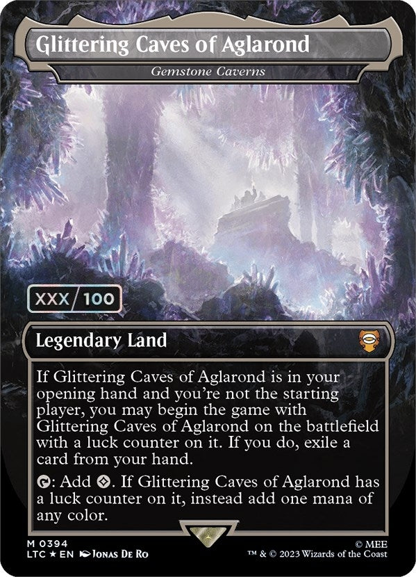 Image for Glittering Caves of Aglarond - Gemstone Caverns (Serial Numbered) (394) (Commander: The Lord of the Rings: Tales of Middle-earth) - Magic: The Gathering