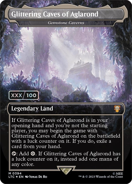 Image for Glittering Caves of Aglarond - Gemstone Caverns (Serial Numbered) (394) (Commander: The Lord of the Rings: Tales of Middle-earth) - Magic: The Gathering