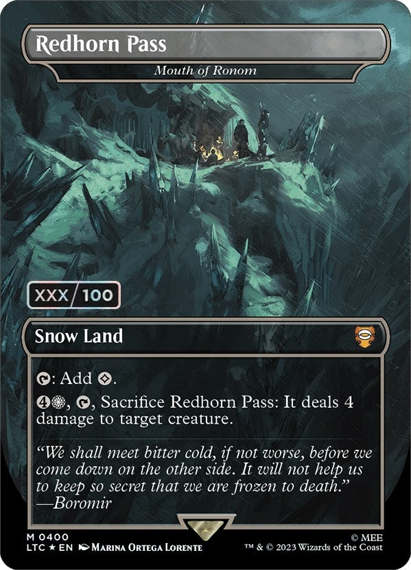 Image for Redhorn Pass - Mouth of Ronom (Serial Numbered) (400) (Commander: The Lord of the Rings: Tales of Middle-earth) - Magic: The Gathering