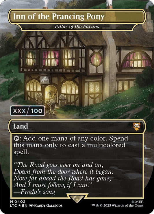 Image for Inn of the Prancing Pony - Pillar of the Paruns (Serial Numbered) (402) (Commander: The Lord of the Rings: Tales of Middle-earth) - Magic: The Gathering