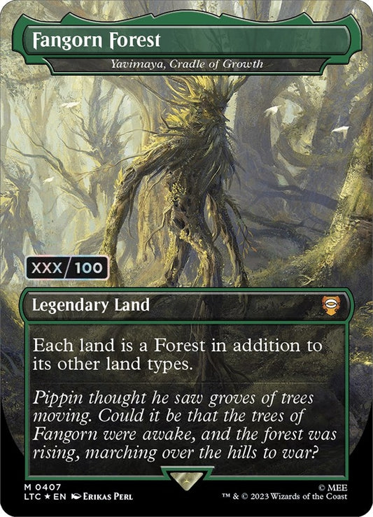 Image for Fangorn Forest - Yavimaya, Cradle of Growth (Serial Numbered) (407) (Commander: The Lord of the Rings: Tales of Middle-earth) - Magic: The Gathering