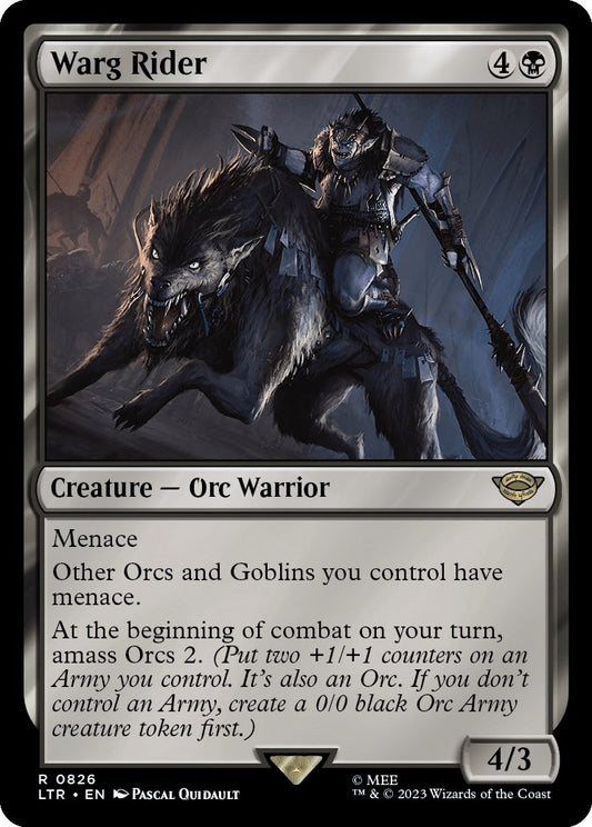 Image for Warg Rider (826) (Universes Beyond: The Lord of the Rings: Tales of Middle-earth) - Magic: The Gathering