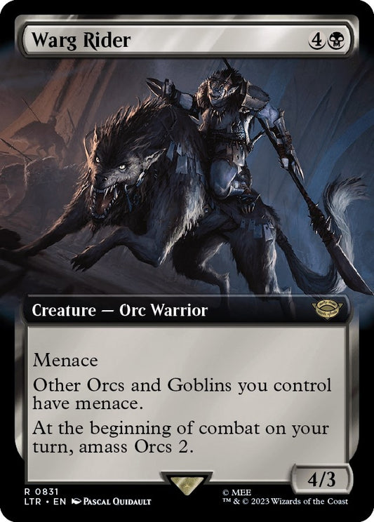 Image for Warg Rider (Extended Art) (831) (Universes Beyond: The Lord of the Rings: Tales of Middle-earth) - Magic: The Gathering