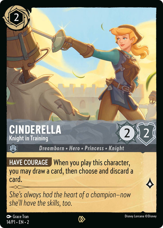 Image for Cinderella - Knight in Training (14) (Disney Lorcana Promo Cards) - Disney Lorcana