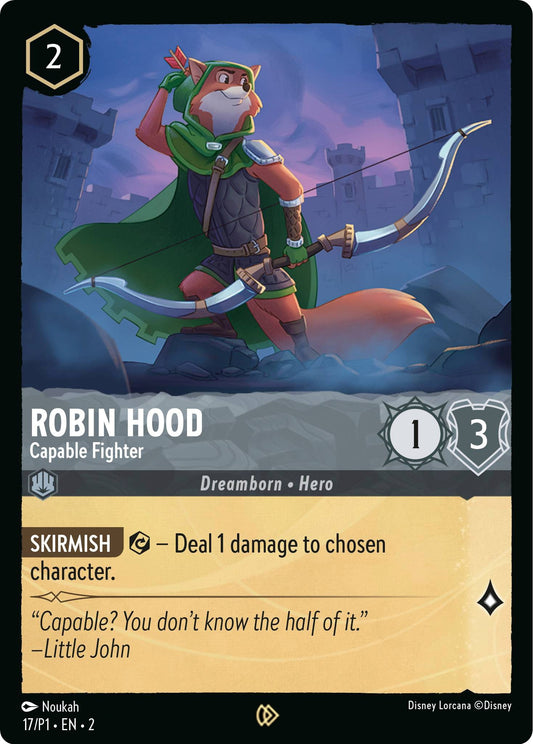 Image for Robin Hood - Capable Fighter (17) (Disney Lorcana Promo Cards) - Disney Lorcana