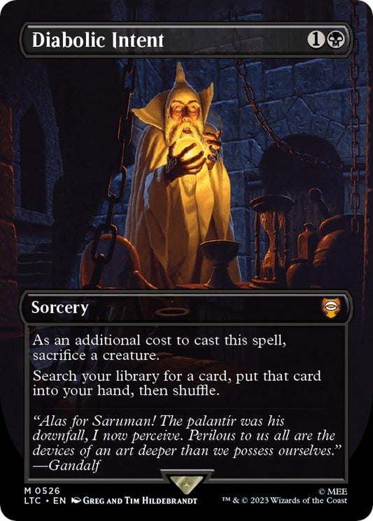 Image for Diabolic Intent (Borderless) (526) (Commander: The Lord of the Rings: Tales of Middle-earth) - Magic: The Gathering