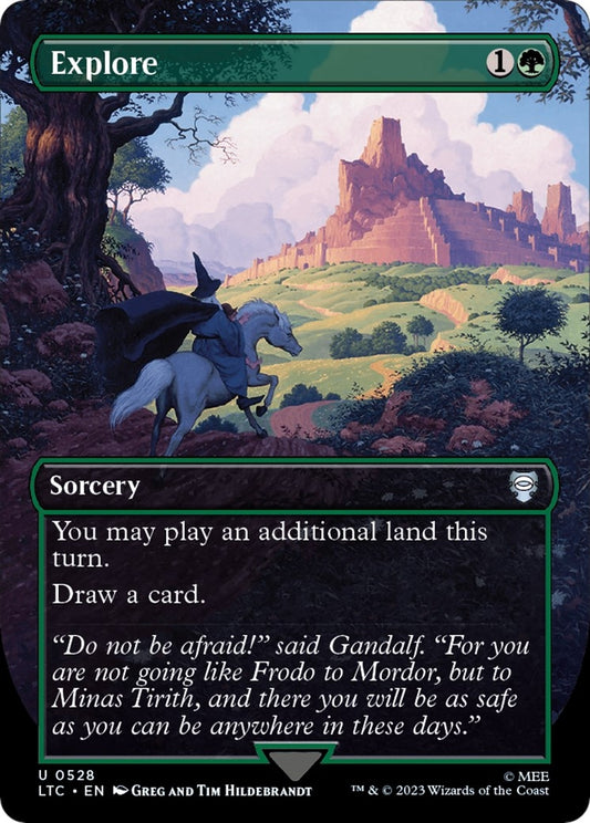 Image for Explore (Borderless) (528) (Commander: The Lord of the Rings: Tales of Middle-earth) - Magic: The Gathering