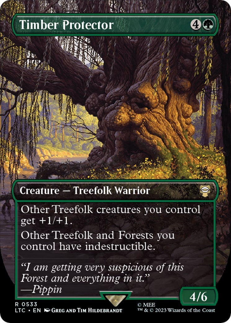 Image for Timber Protector (Borderless) (533) (Commander: The Lord of the Rings: Tales of Middle-earth) - Magic: The Gathering