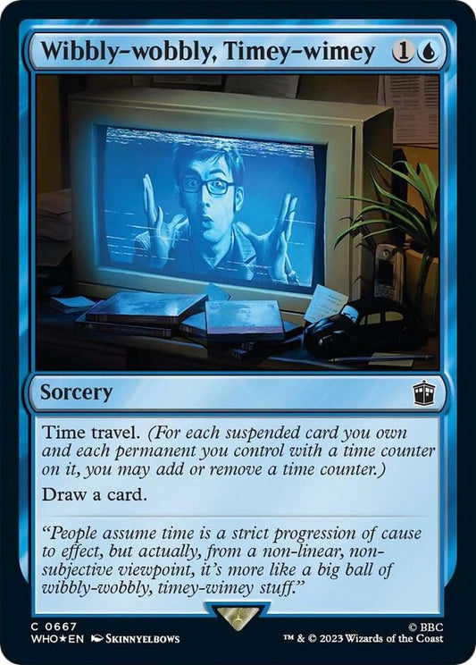 Image for Wibbly-wobbly, Timey-wimey (Surge Foil) (667) (Universes Beyond: Doctor Who) - Magic: The Gathering