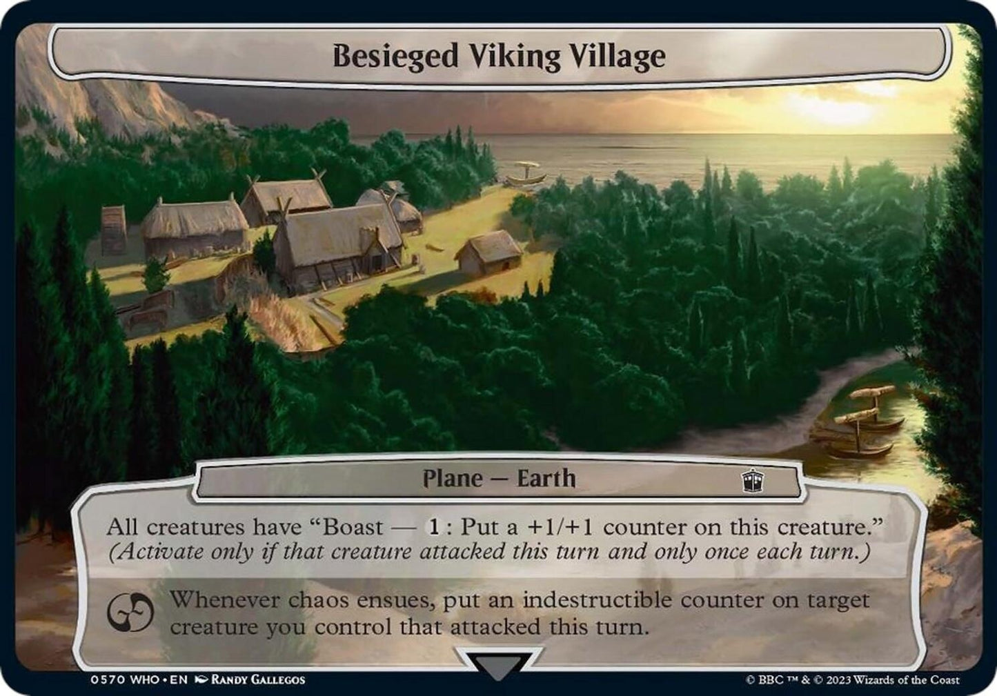 Image for Besieged Viking Village (570) (Planechase: Universes Beyond: Doctor Who) - Magic: The Gathering