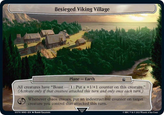 Image for Besieged Viking Village (570) (Planechase: Universes Beyond: Doctor Who) - Magic: The Gathering