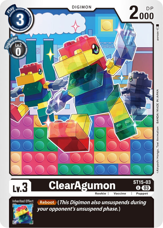 Image for ClearAgumon (ST15-03 U) (Starter Deck 15: Dragon of Courage) - Digimon Card Game