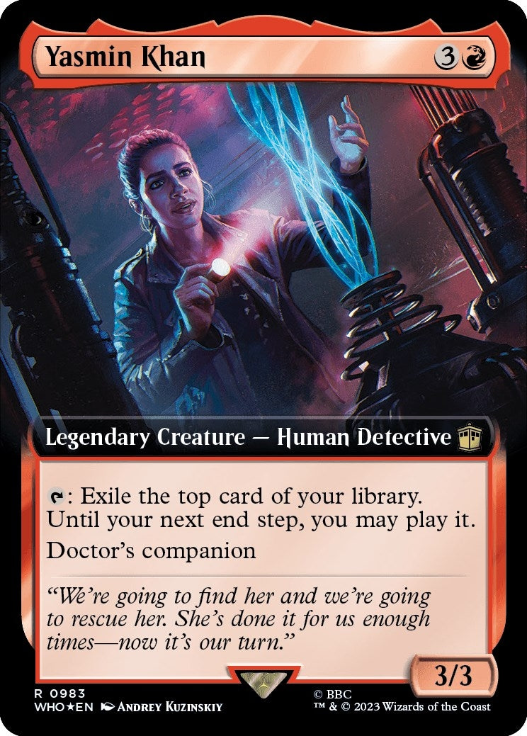 Image for Yasmin Khan (Extended Art) (Surge Foil) (983) (Universes Beyond: Doctor Who) - Magic: The Gathering
