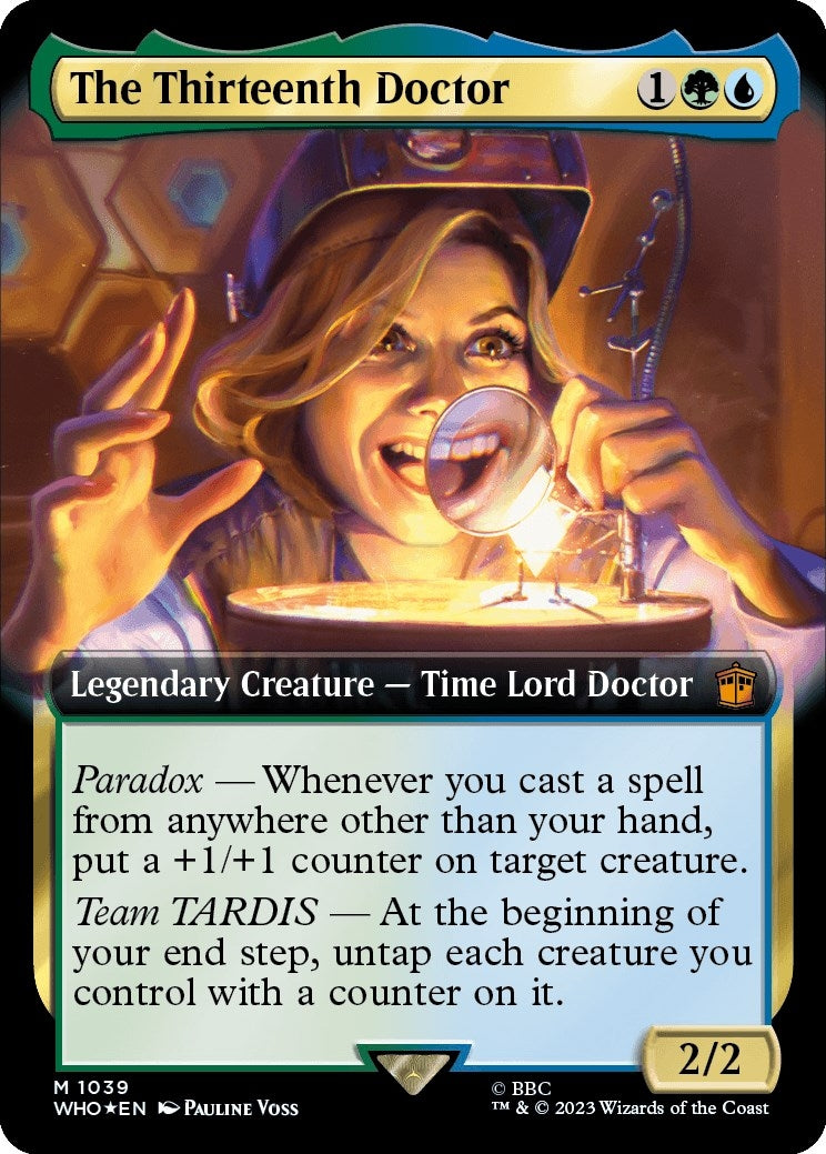 Image for The Thirteenth Doctor (Extended Art) (Surge Foil) (1039) (Universes Beyond: Doctor Who) - Magic: The Gathering