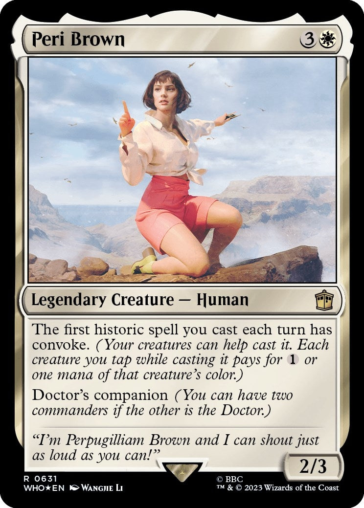 Image for Peri Brown (Surge Foil) (631) (Universes Beyond: Doctor Who) - Magic: The Gathering