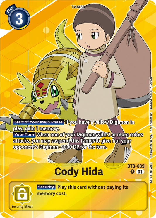 Image for Cody Hida (Tamer Party Pack -The Beginning-) (BT8-089 R) (New Awakening) - Digimon Card Game