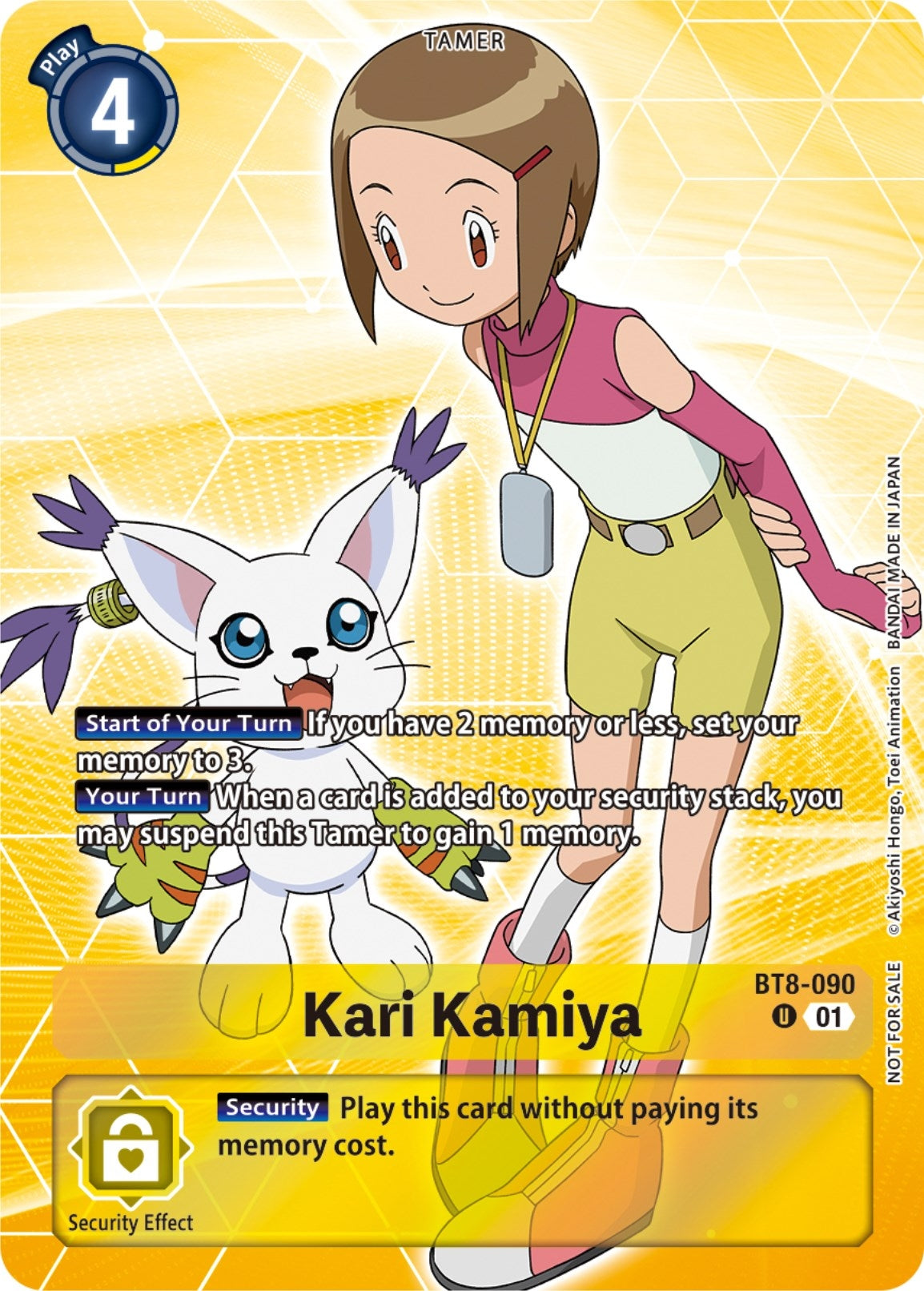 Image for Kari Kamiya (Tamer Party Pack -The Beginning-) (BT8-090 U) (New Awakening) - Digimon Card Game