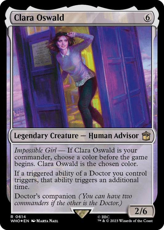 Image for Clara Oswald (Surge Foil) (614) (Universes Beyond: Doctor Who) - Magic: The Gathering