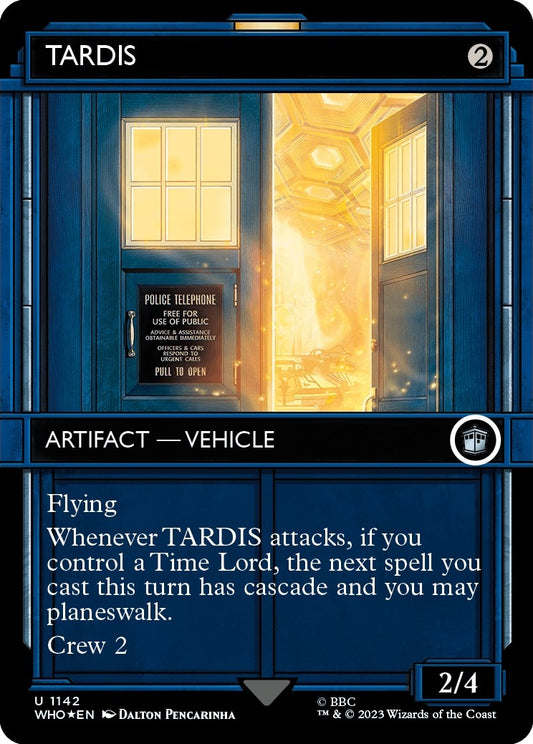 Image for TARDIS (Showcase) (Surge Foil) (1142) (Universes Beyond: Doctor Who) - Magic: The Gathering