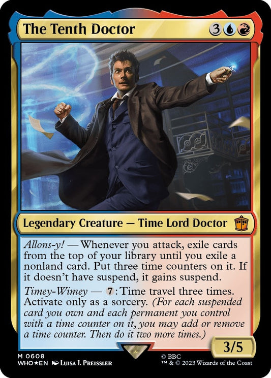 Image for The Tenth Doctor (Surge Foil) (608) (Universes Beyond: Doctor Who) - Magic: The Gathering