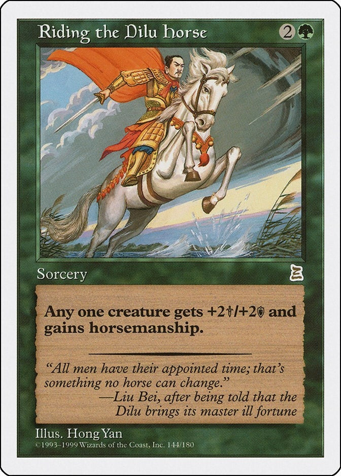 Image for Riding the Dilu Horse (144) (Portal Three Kingdoms) - Magic: The Gathering