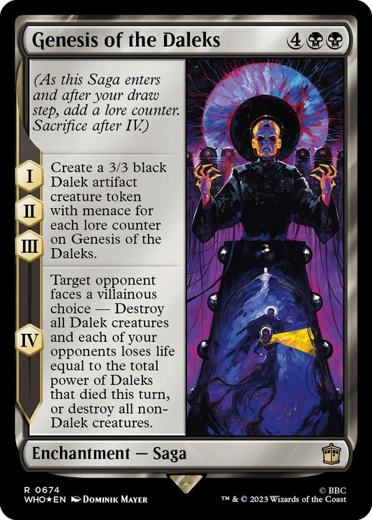 Image for Genesis of the Daleks (Surge Foil) (674) (Universes Beyond: Doctor Who) - Magic: The Gathering