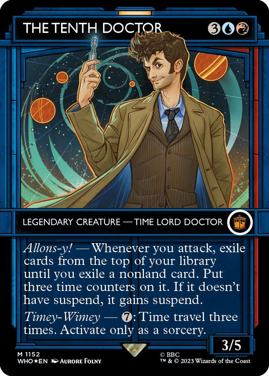 Image for The Tenth Doctor (Showcase) (Surge Foil) (1152) (Universes Beyond: Doctor Who) - Magic: The Gathering