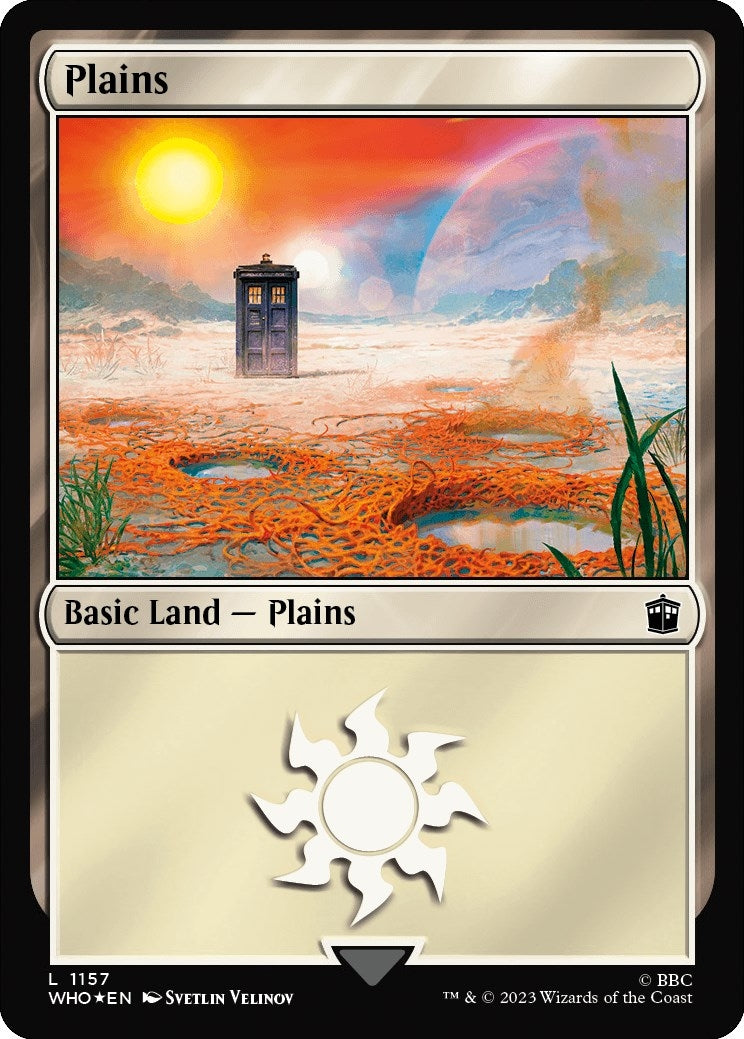 Image for Plains (1157) (Surge Foil) (1157) (Universes Beyond: Doctor Who) - Magic: The Gathering