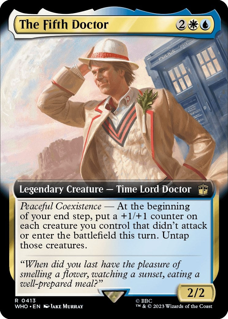 Image for The Fifth Doctor (Extended Art) (413) (Universes Beyond: Doctor Who) - Magic: The Gathering