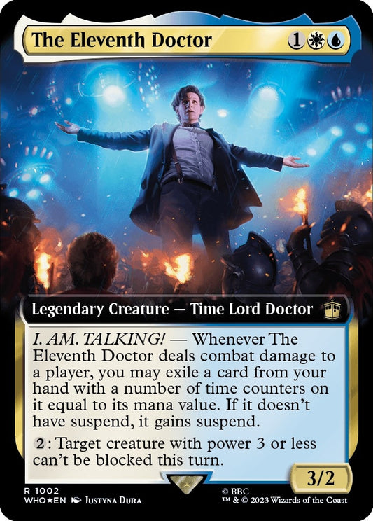 Image for The Eleventh Doctor (Extended Art) (Surge Foil) (1002) (Universes Beyond: Doctor Who) - Magic: The Gathering