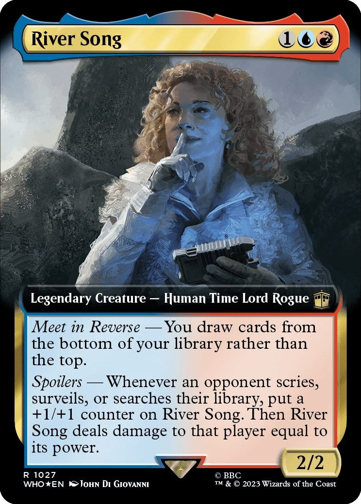 Image for River Song (Extended Art) (Surge Foil) (1027) (Universes Beyond: Doctor Who) - Magic: The Gathering
