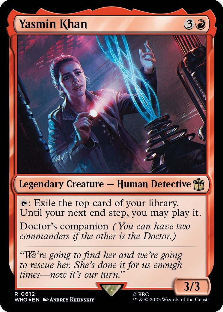 Image for Yasmin Khan (Surge Foil) (612) (Universes Beyond: Doctor Who) - Magic: The Gathering