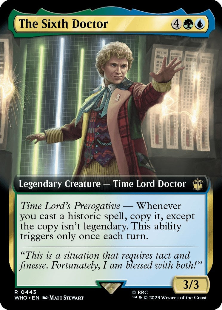 Image for The Sixth Doctor (Extended Art) (443) (Universes Beyond: Doctor Who) - Magic: The Gathering