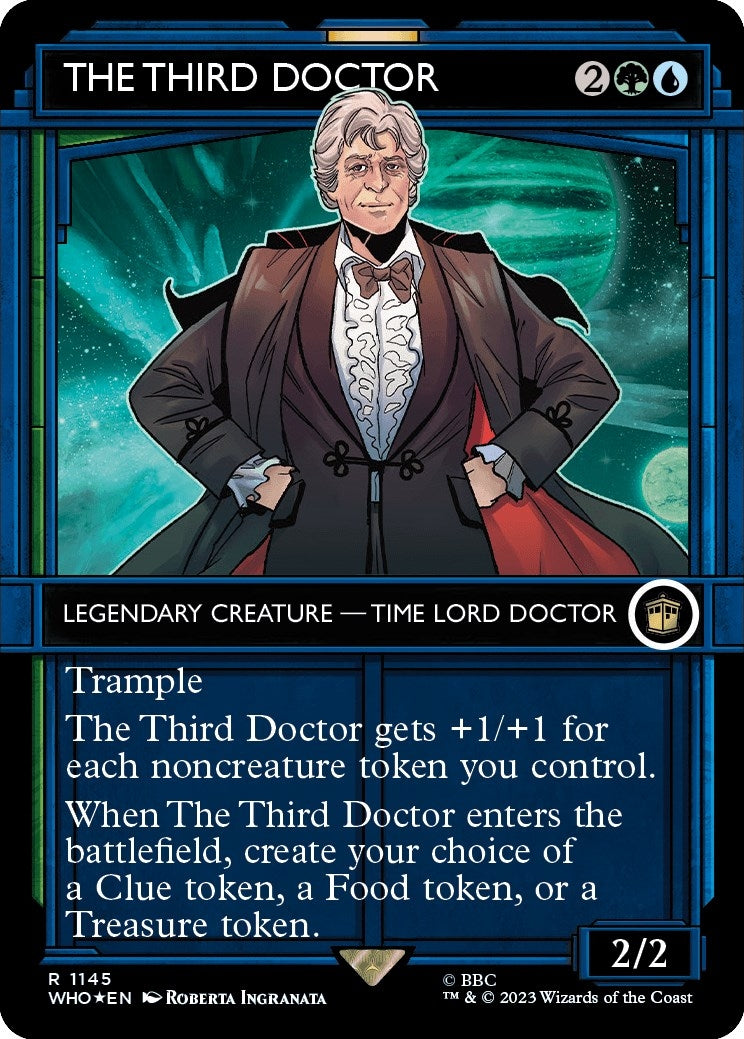 Image for The Third Doctor (Showcase) (Surge Foil) (1145) (Universes Beyond: Doctor Who) - Magic: The Gathering