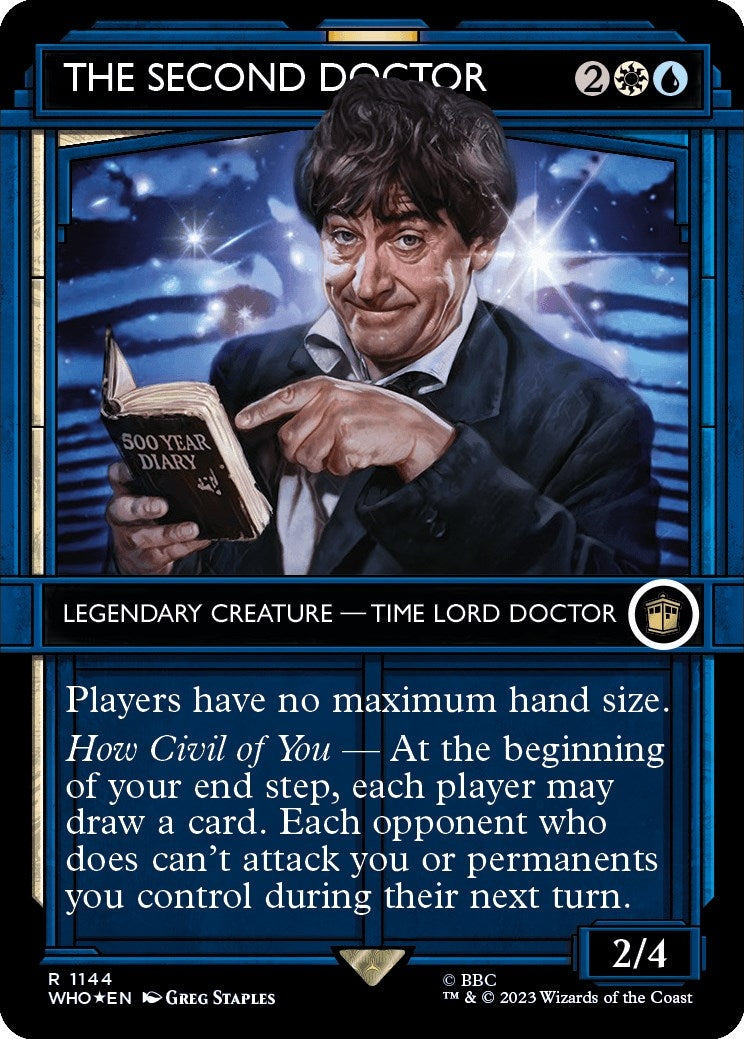 Image for The Second Doctor (Showcase) (Surge Foil) (1144) (Universes Beyond: Doctor Who) - Magic: The Gathering