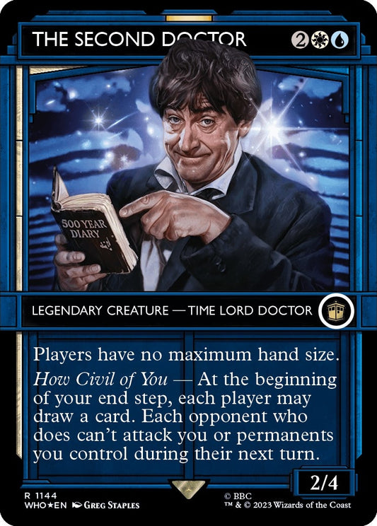 Image for The Second Doctor (Showcase) (Surge Foil) (1144) (Universes Beyond: Doctor Who) - Magic: The Gathering