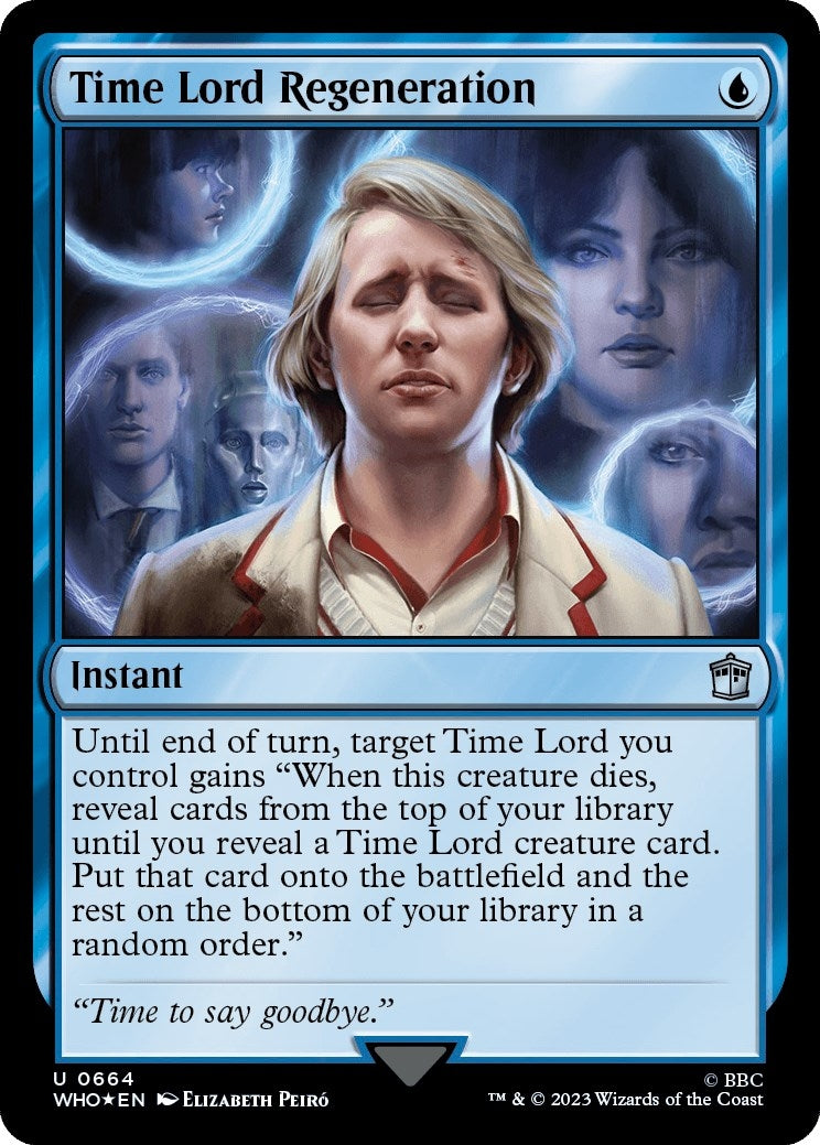 Image for Time Lord Regeneration (Surge Foil) (664) (Universes Beyond: Doctor Who) - Magic: The Gathering