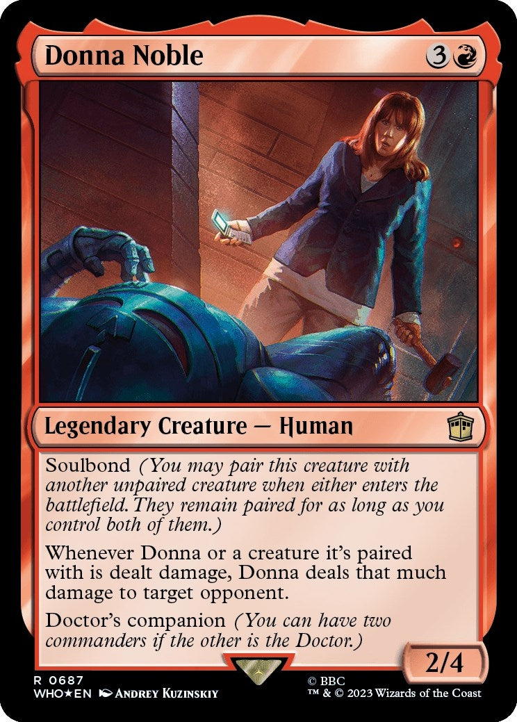 Image for Donna Noble (Surge Foil) (687) (Universes Beyond: Doctor Who) - Magic: The Gathering