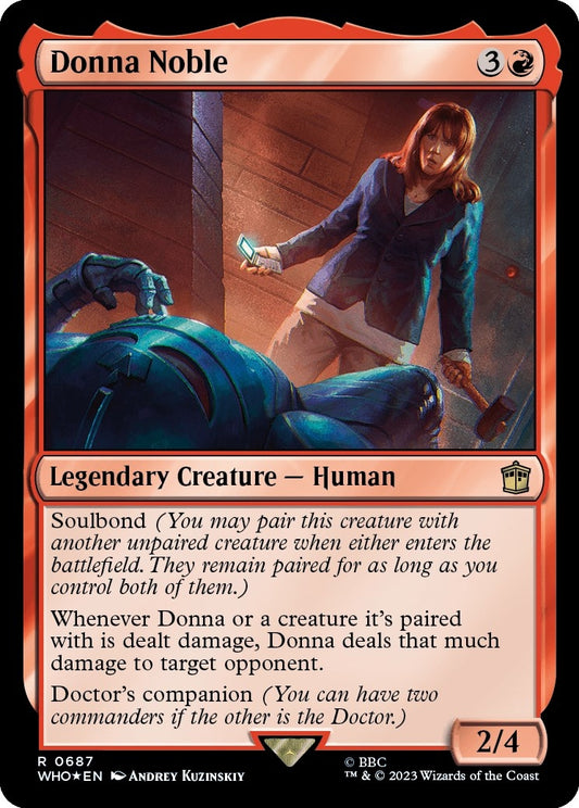 Image for Donna Noble (Surge Foil) (687) (Universes Beyond: Doctor Who) - Magic: The Gathering