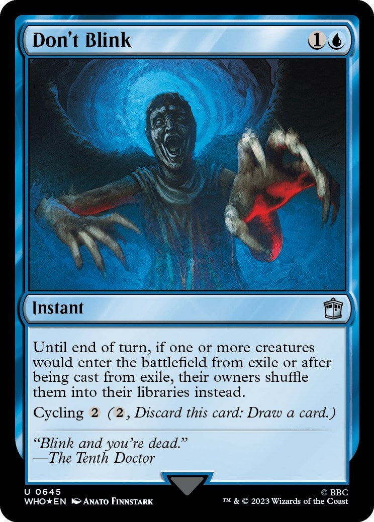 Image for Don't Blink (Surge Foil) (645) (Universes Beyond: Doctor Who) - Magic: The Gathering