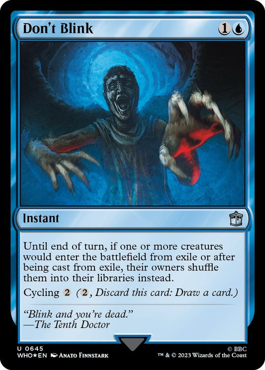 Image for Don't Blink (Surge Foil) (645) (Universes Beyond: Doctor Who) - Magic: The Gathering