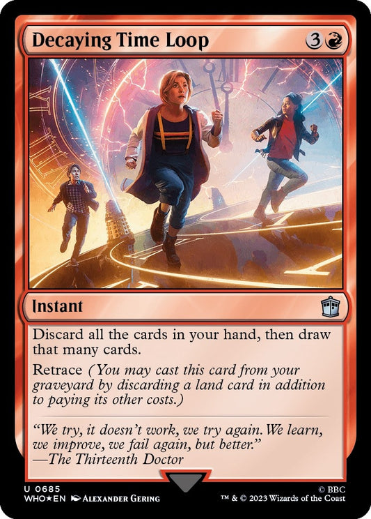 Image for Decaying Time Loop (Surge Foil) (685) (Universes Beyond: Doctor Who) - Magic: The Gathering