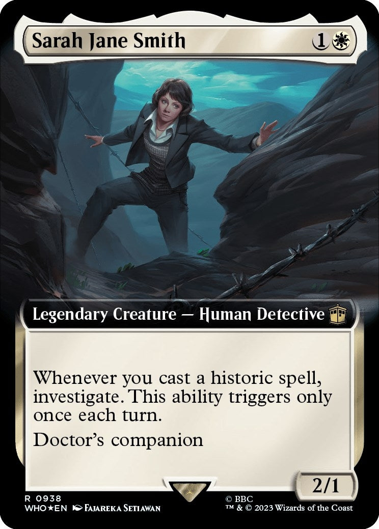Image for Sarah Jane Smith (Extended Art) (Surge Foil) (938) (Universes Beyond: Doctor Who) - Magic: The Gathering