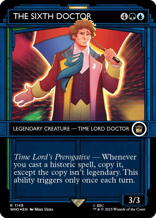 Image for The Sixth Doctor (Showcase) (Surge Foil) (1148) (Universes Beyond: Doctor Who) - Magic: The Gathering