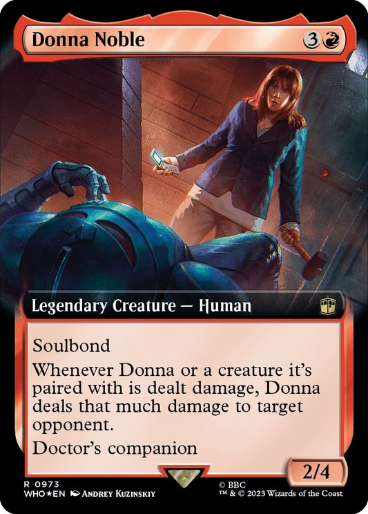 Image for Donna Noble (Extended Art) (Surge Foil) (973) (Universes Beyond: Doctor Who) - Magic: The Gathering
